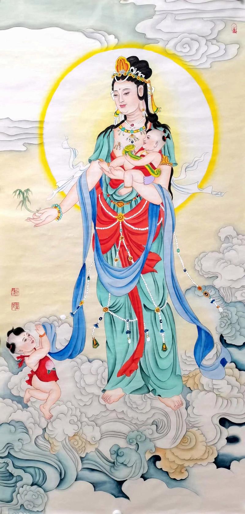 观音送画，传统文化中的美育密码与生命教育启示
