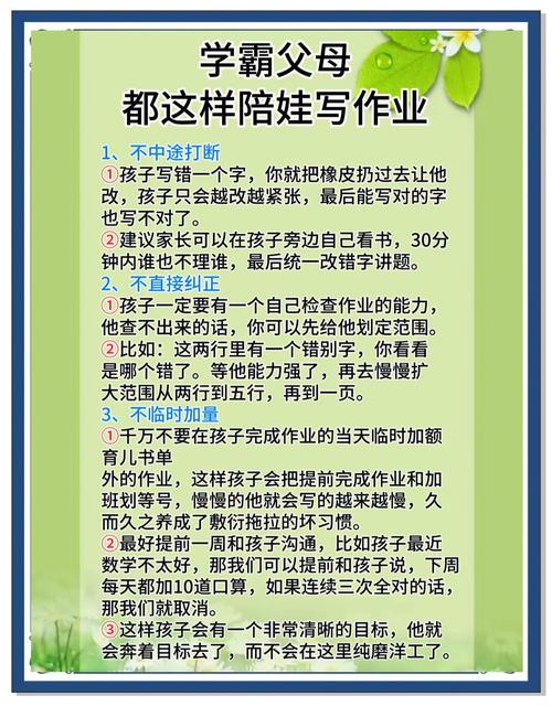 家长如何辅导孩子写作业，从战场到成长阶梯的智慧跨越