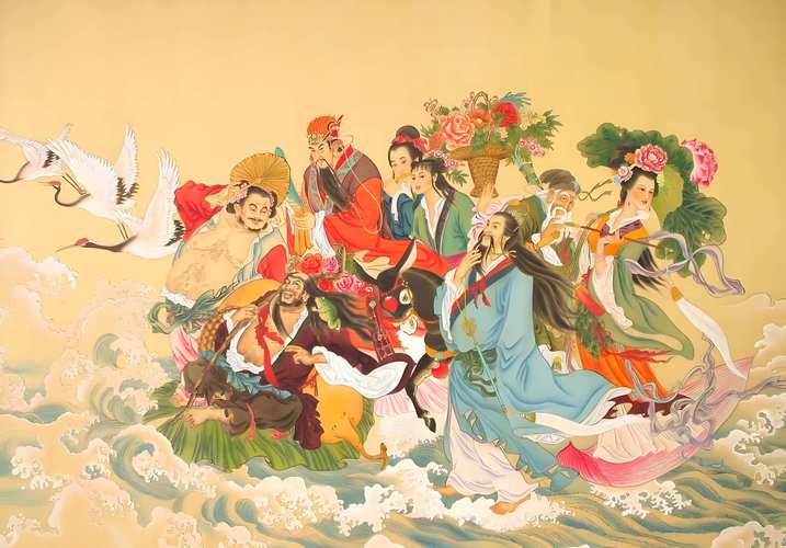 八仙过海处，人间论道时
